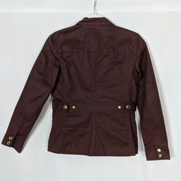 J Crew Downtown Field Jacket - medium burgundy - Picture 5 of 5